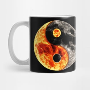 Moon sun yin yang Mug